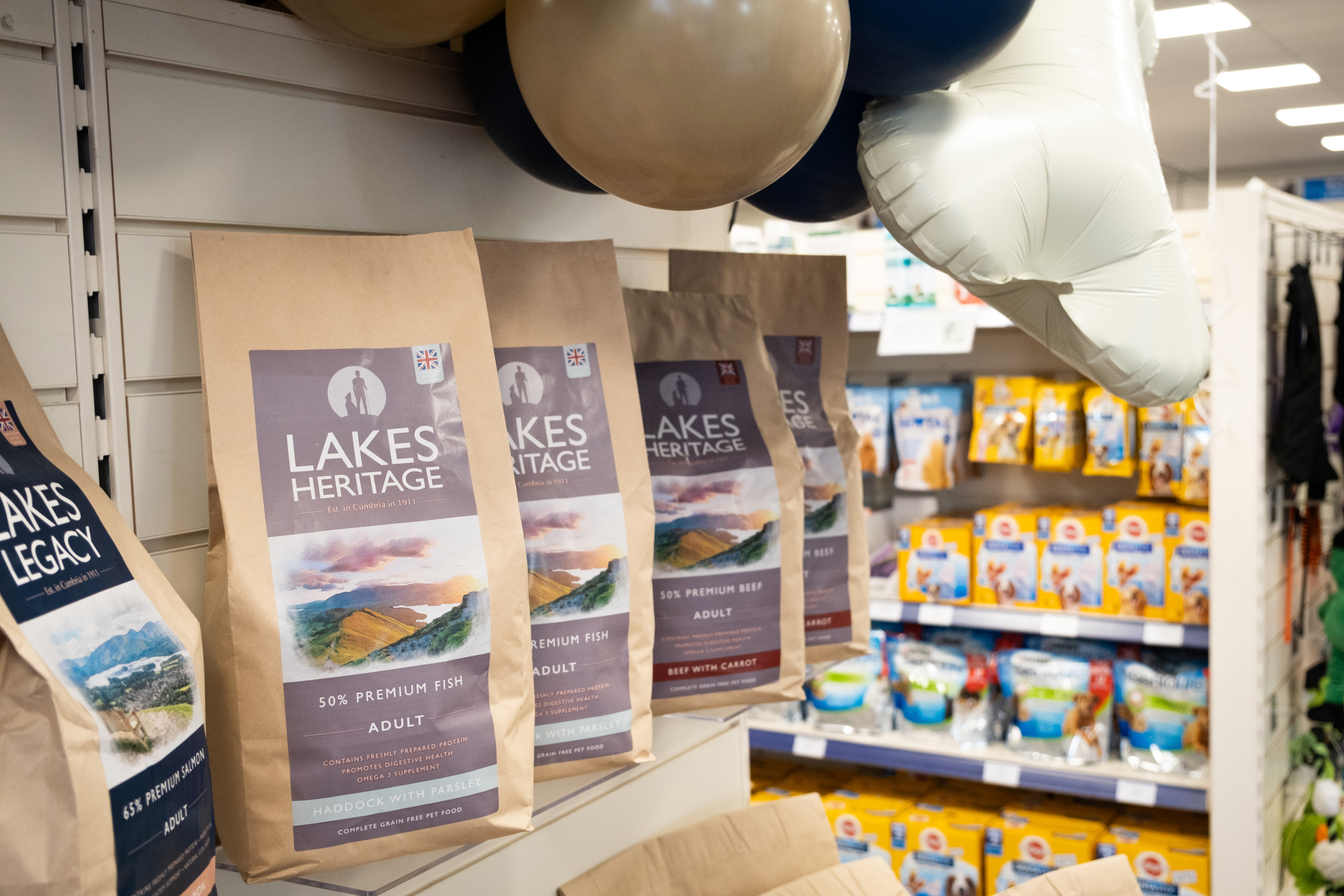 grain free dog food range